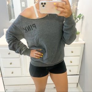 PINK off shoulder sweater